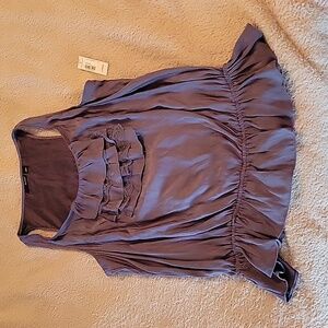 ANA large tank blouse NWT slate color